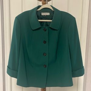 Tahari Arthur S. Levine, pine green, Size 22W Blazer